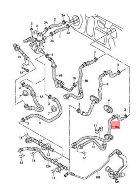 NEW AUDI A6 ALLROAD QUATTRO AVANT S6 A6L 4F 4F2 HEATER HOSE 4F0819373AB