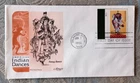 FANCY DANCE AMERICAN INDIAN DANCE ARTMASTER CACHET 1996 FDC plate# tab  UNADD
