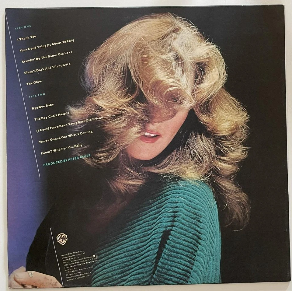 Bonnie Raitt The Glow LP M- 1979 Warner Bros. Paul Butterfield - Image 3 of 4