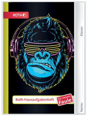 ROTH Hausaufgabenheft Teens für clevere Faule ''Cool Monkey'' DIN A5