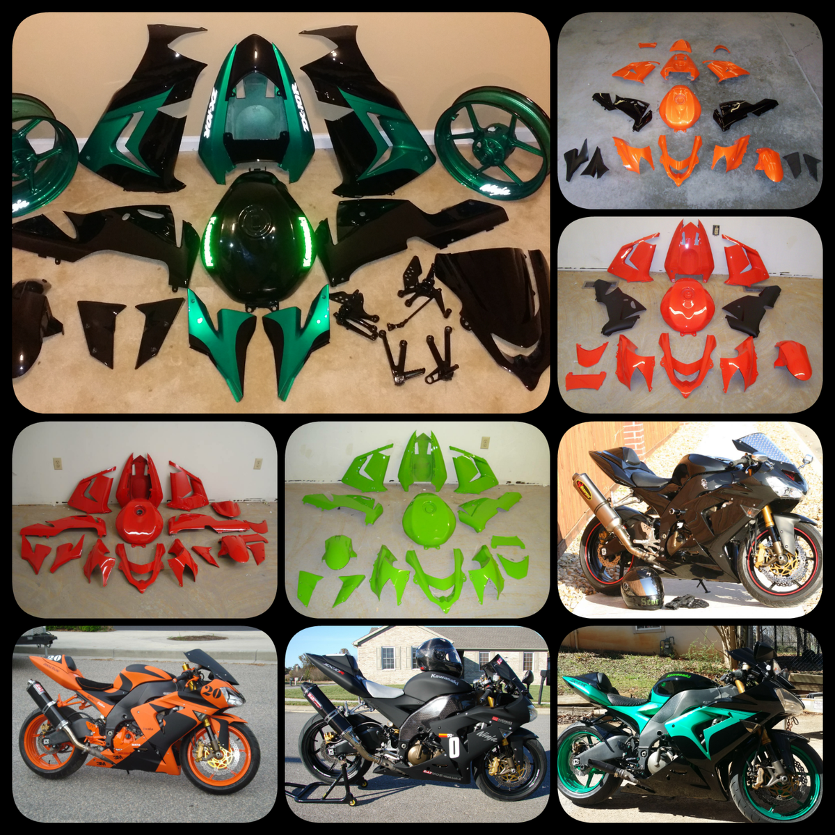 Ninja Kawasaki zx14 zx 14 zx14r fairing fairings gen 2 Ninja Kawasaki zx14 zx 14 zx14r fairing fairings gen 2