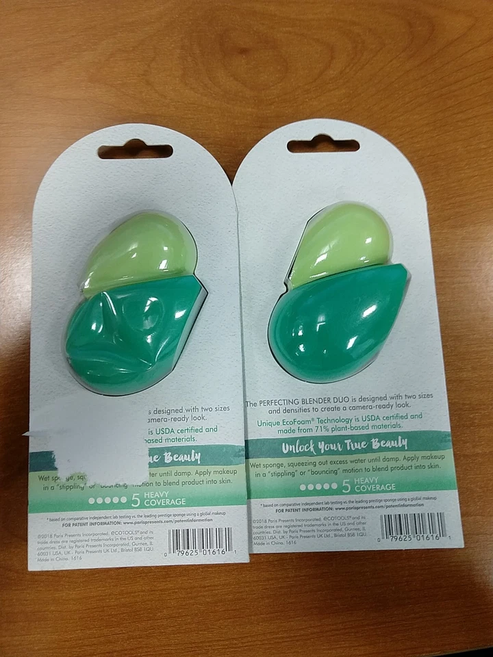 2 paquetes de 2: ECOTOOLS Batidora Perfeccionadora Dúo / Esponjas de Maquillaje -R5P5 Foto 2 de 4