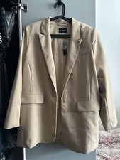 Ladies Size 18 Beige Colour Blazer Jacket New With Tag - Et Vous At Matalan