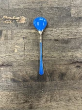 Blue Enamel Salt Spoon