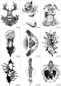 8 Sheets Temporary Tattoo Waterproof Tattoo Body Arm Stickers Fake Waterproof