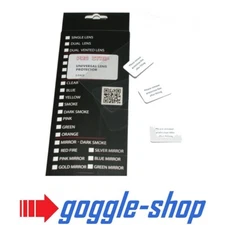 RNR Pro Strip Motocross Goggle Clear Vision Lens Protectors 60mm x 150mm - 3pk