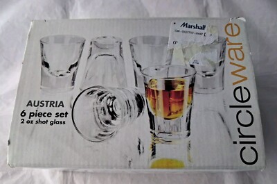 Circleware Austria 6 Piece Set- 2 oz Shot Glass (B)