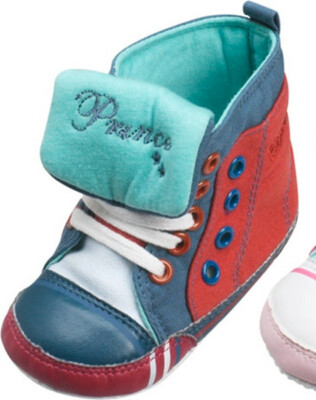Turnschuhe Babyschuhe Schuhe Prinz blau-rot Gr. 17 v. Playshoes