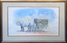 B. Myrick Original Watercolor in Perfect Condition!