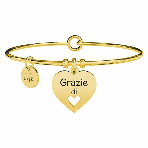 Bracciali di bigiotteria rigidi in oro giallo