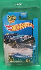 2015 Hot Wheels #44 HW City - Team ROCKETFIRE Blue - Factory Protective Case