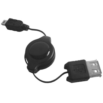K10 USB 2.0 A Buchse auf mini USB 5pin OTG Kabel Adapter mp3 PDA ausziehbar 80cm