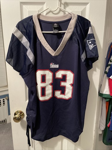 Wes Welker New England Patriots NFL Team Apparel Women’s Blue Jersey Size 2XL - Picture 2 of 2