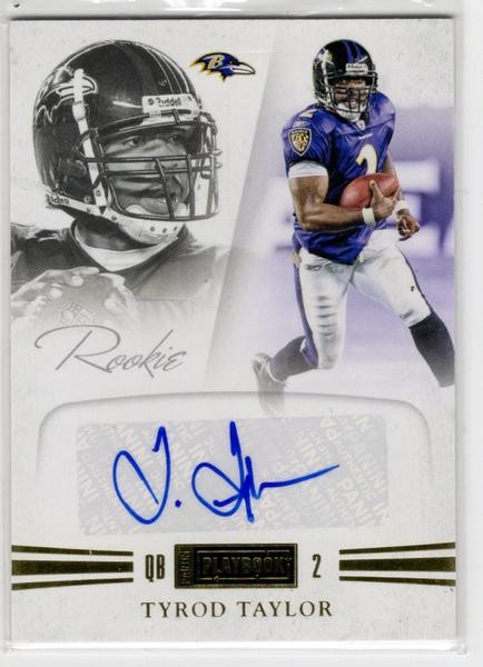 Tyrod Taylor Panini Playbook #89 Autograph Gold