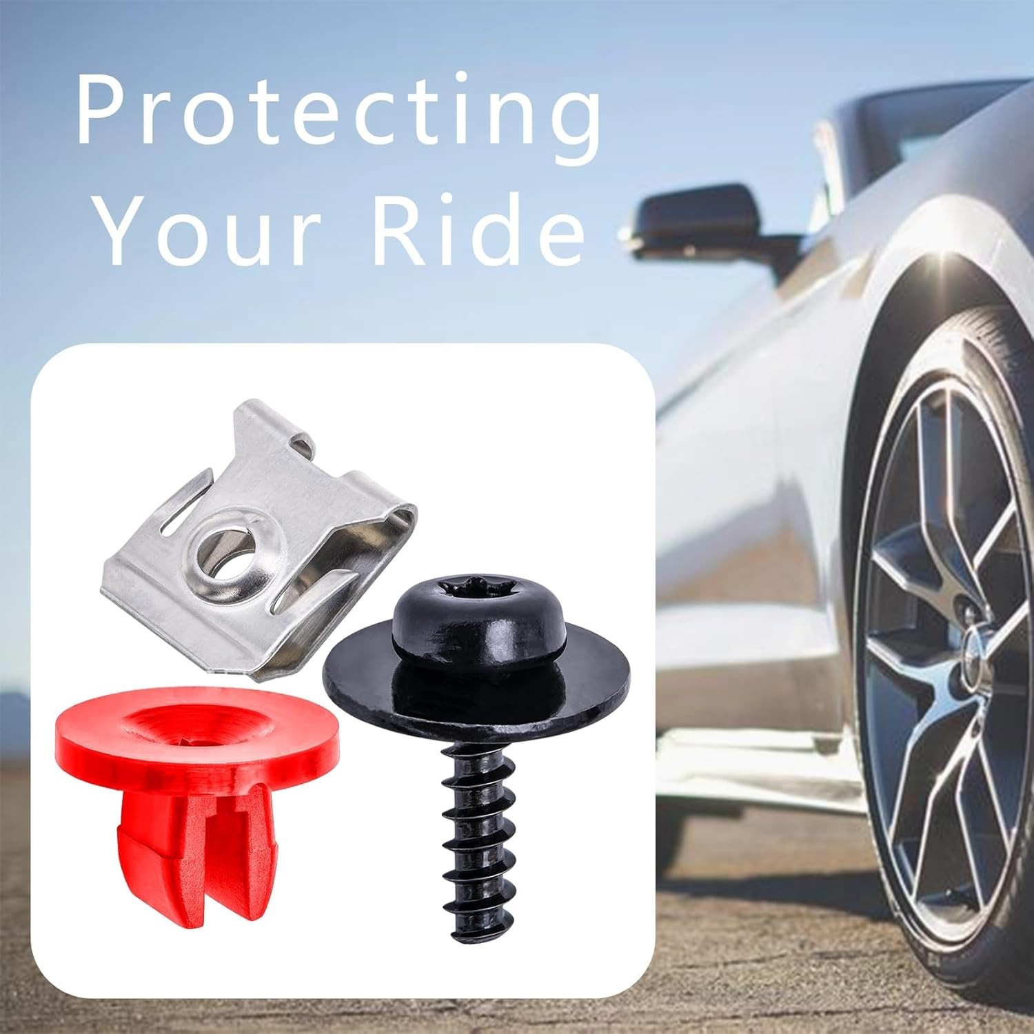 10x Engine Splash Shield Screw Bolt Clip Kit for Ford Focus Fusion Escape Explor