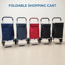 Aluminum Alloy Shopping Cart, Large Capacity Foldable Utility WagonLoad Capacity
