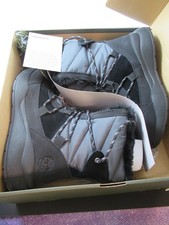 New In Box Timberland Boroughs Waterproof Mid Boot Black Leather Size 9 M OA2JCC