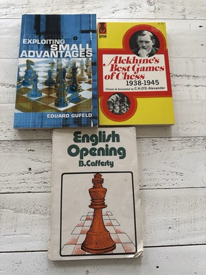 #ad #ad Chess Book Lot: Exploiting Small Advantages Alekhine Games English Opening SC $27.00