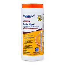  2 pack Equate Daily Fiber Orange Smooth Powder, 10 oz Psyllium Husk Brand New