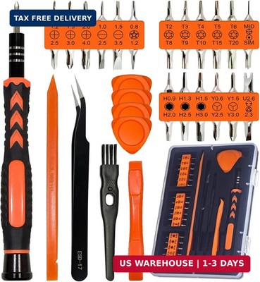 45PCS Precision Screwdriver Set With Case, Flathead Phillips Pentalobe Torx Star