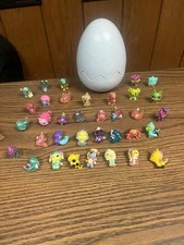 Lot of 34 Hatchimals Hatchlings Colleggtibles Mini Figures  Egg Case Holder