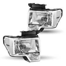 Headlight Assembly Set for 2009-2014 Ford F150 Pickup Driver and Passenger Side