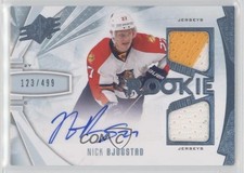 2013-14 SPx 123/499 Nick Bjugstad #180 Auto 1e15