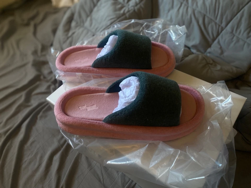 Skylrk justin bieber 尺寸 11 rest 滑梯 BLOOP 粉红色 黑色  — 第 3/4 张图片