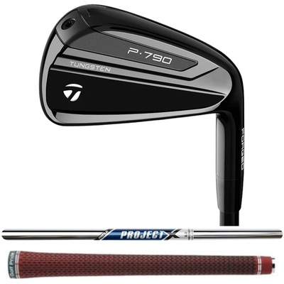 TaylorMade 2021 P790 Black #4 Iron, Project X Rifle 6.0 Stiff Flex 