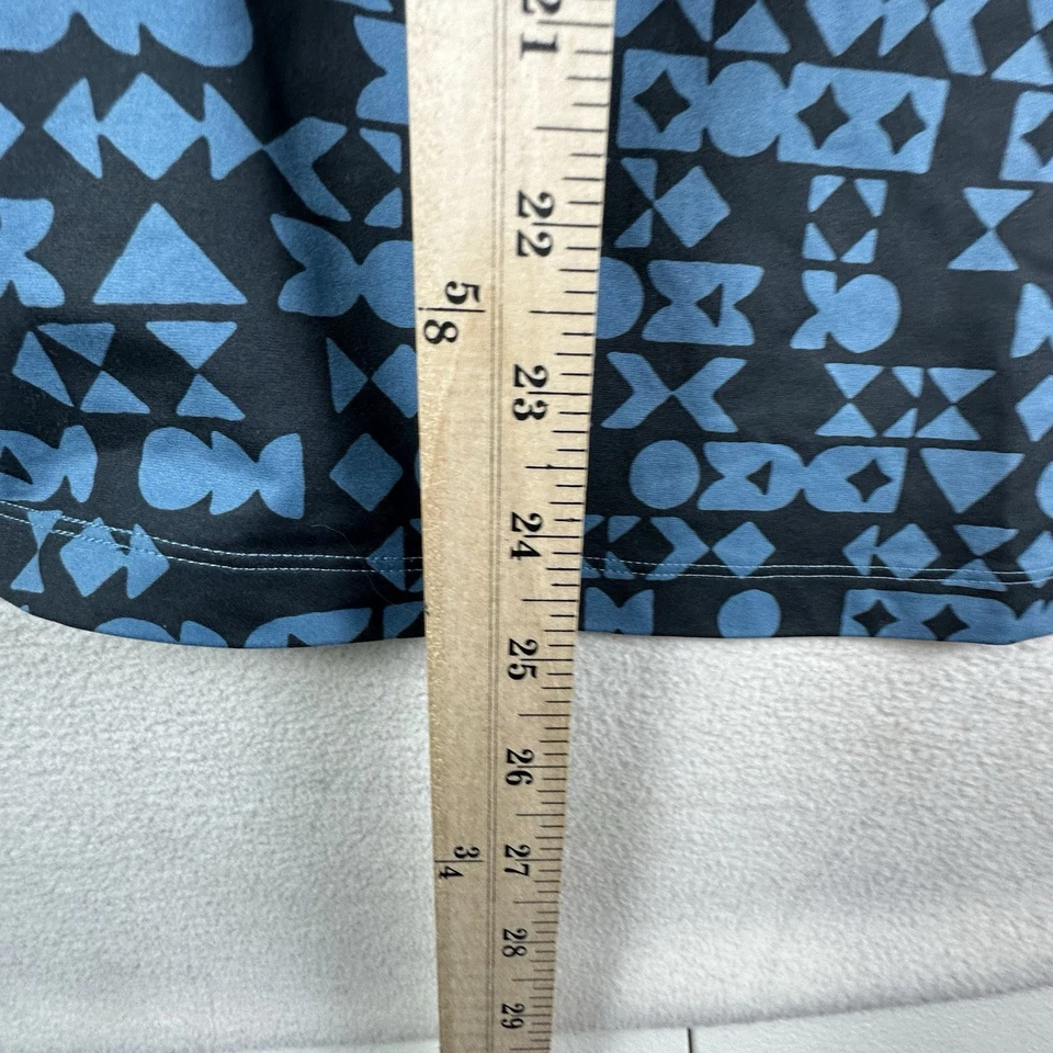 Camisa Mountain Hardwear Mujer Mediana Azul Patrón MOUNTAIN STRETCH Manga Larga Foto 3 de 4