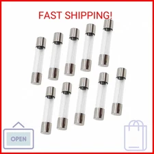 10pcs 6x30mm F5AL250V 5A Fast-Blow Fuse - 250V Glass Fuse - 5 Amp - 10 Pack