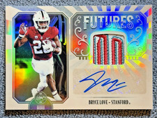 2019 Panini Legacy Bryce Love Futures Draft Premium Patch Auto #FP-BL Stanford
