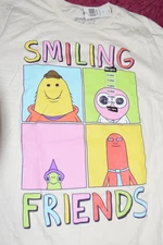 NWT Smiling Friends Grid T Shirt Men size XL Hot Topic Brand New Ripple Junction