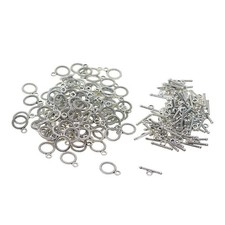 100 Sets Toggle Clasps Jewelry Making Findings Fit Necklace