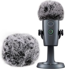 Blue Yeti Nano Pop Filter Professional Furry Windscreen Mic Cover Compatible wit