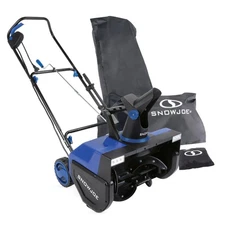 SNOW JOE 15-AMP ELECTRIC SNOW BLOWER 22" DUAL LED LIGHTS BONUS COVER - BLUE