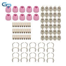 80 Pcs SG-55 AG-60 WSD-60 Plasma Cutter Torch Consumables KIT TIPS CUT50 60Amp