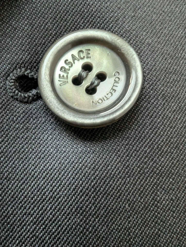 Versace Collection Super 100's Wool Grey Suit Two Button Men's 46 C By ZEGNA - Image 3 of 4