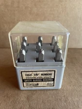 C.H. Hanson  1/8 in. Steel  Gray  0-8  Number Stamp Set  20541