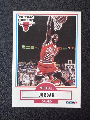 Fleer 1990-91 Michael Jordan #26 Chicago Bulls NBA Basketball Card