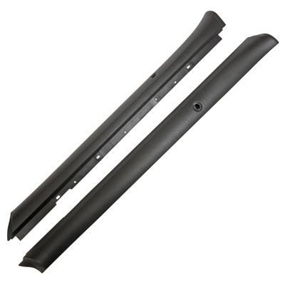 OER Door Panel Trim Upper Plastic Black Chevy Pontiac Pair
