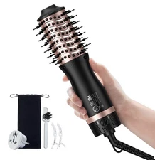 Slopehill Travel Dual Voltage Hair Dryer Brush 1000 Watts Hot Air European Plug