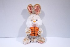 Vintage Dan Dee Collector's Choice 10  Bunny With Ball Plush Orange Tan Easter