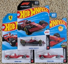 Lot of 3 Hot Wheels Ferrari Formula 1 F1 Cars 2 F2004 1 Scuderia HP