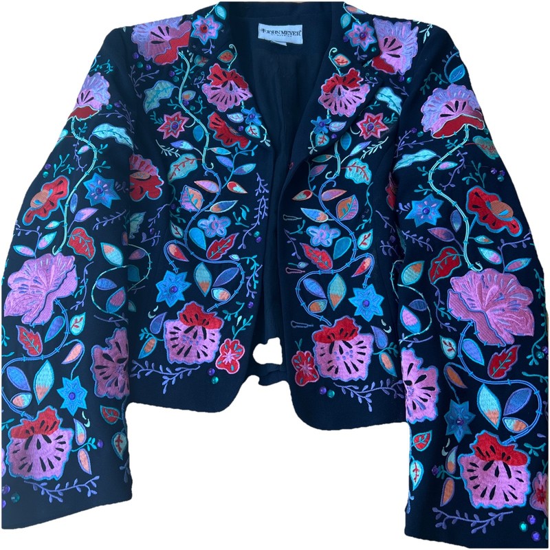 John Meyer of Norwich Women's Embroidered Flowers New with Tag originally. $298