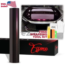 ESSMO PET Super Gloss Metallic Midnight Magenta Car Vinyl Wrap Decal Like Paint