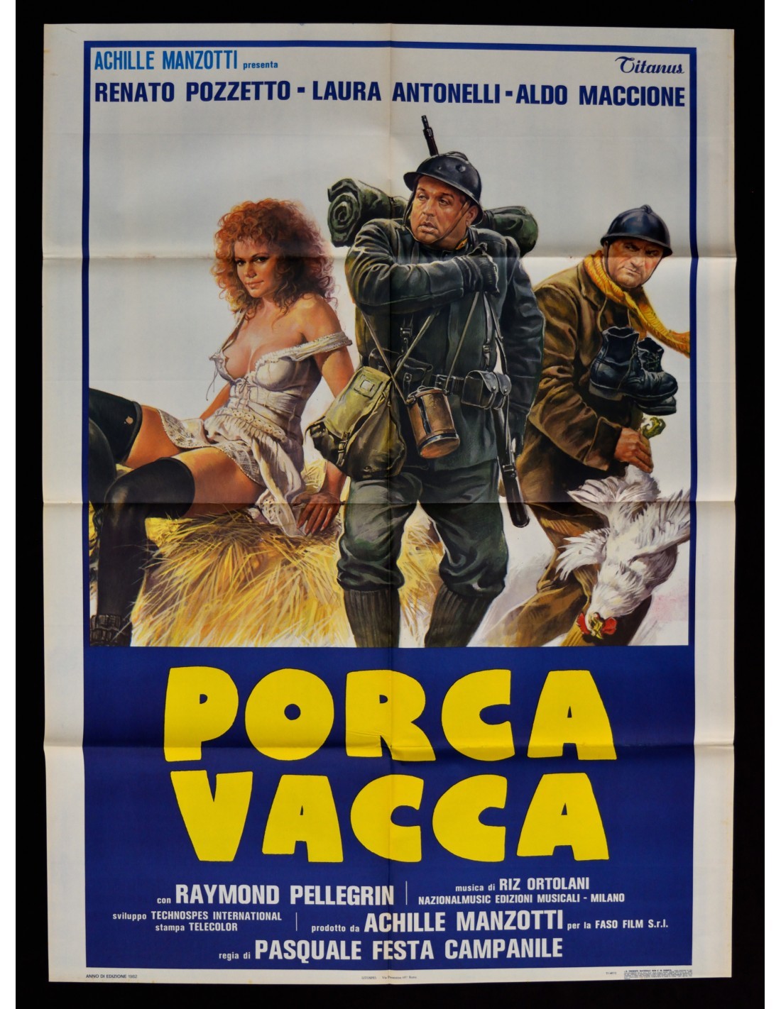 Poster Porca Vacca Renato Pozzetto Laura Antonelli Aldo Maccione A410