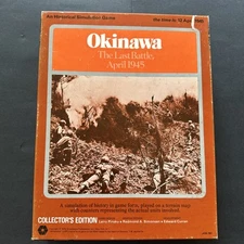 SPI Wargame Okinawa The Last Battle April 1945 Collectors Edition Box Game