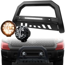 Tlaps For 2009-2018 Dodge Ram 1500 Matte Black Avt Led Bull Barkc 6 Fog Lights