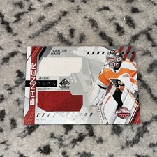 2021-22 SP Game Used BYA-HA Carter Hart 21 NHL Eastern Banner Year Jersey Relics